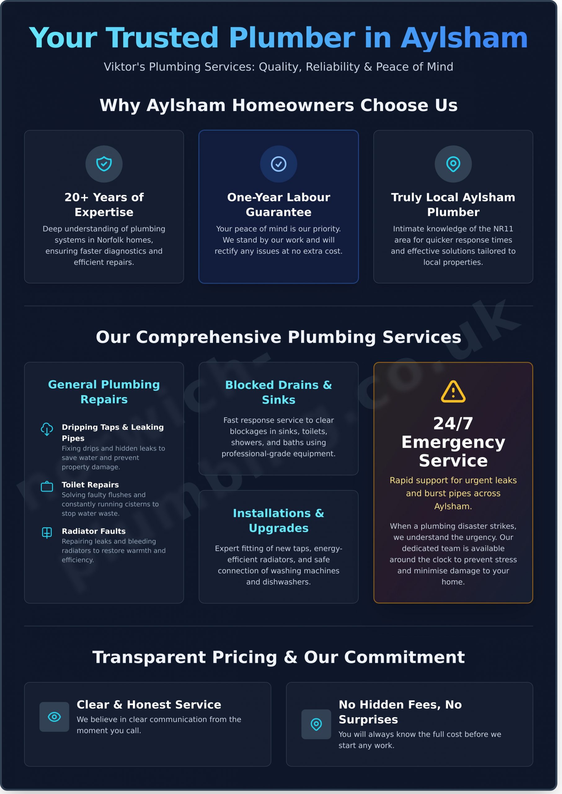 Your Reliable & Trusted Plumber in Aylsham