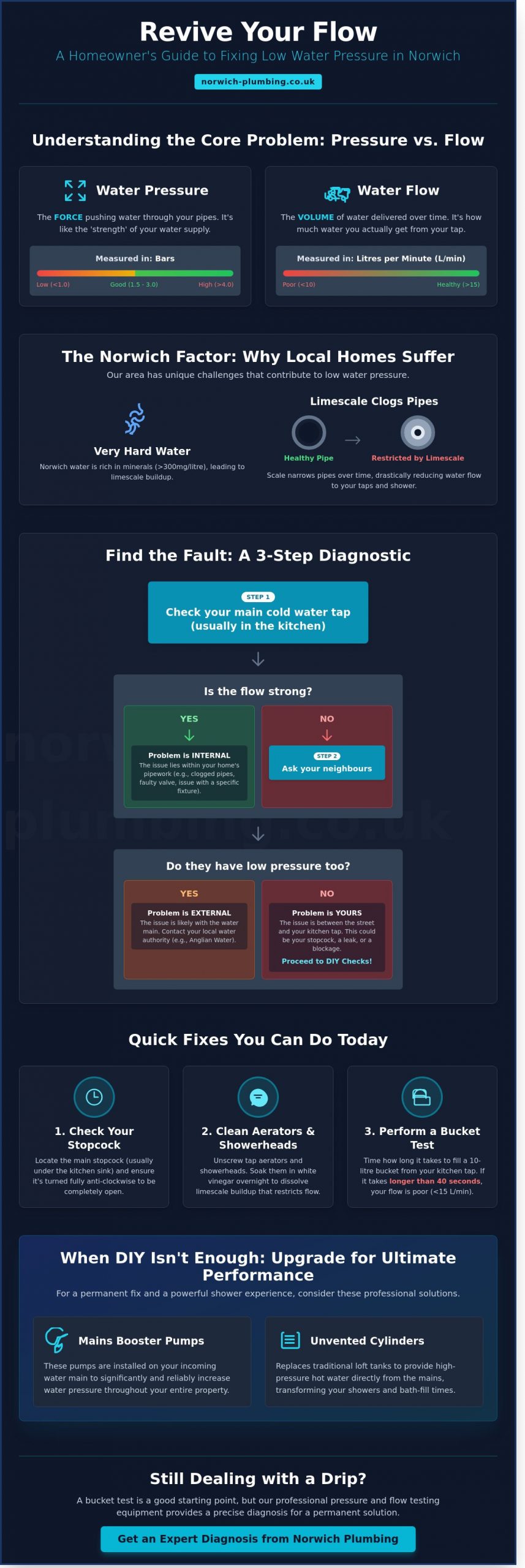 How to Improve Low Water Pressure: A Guide for Norwich Homeowners