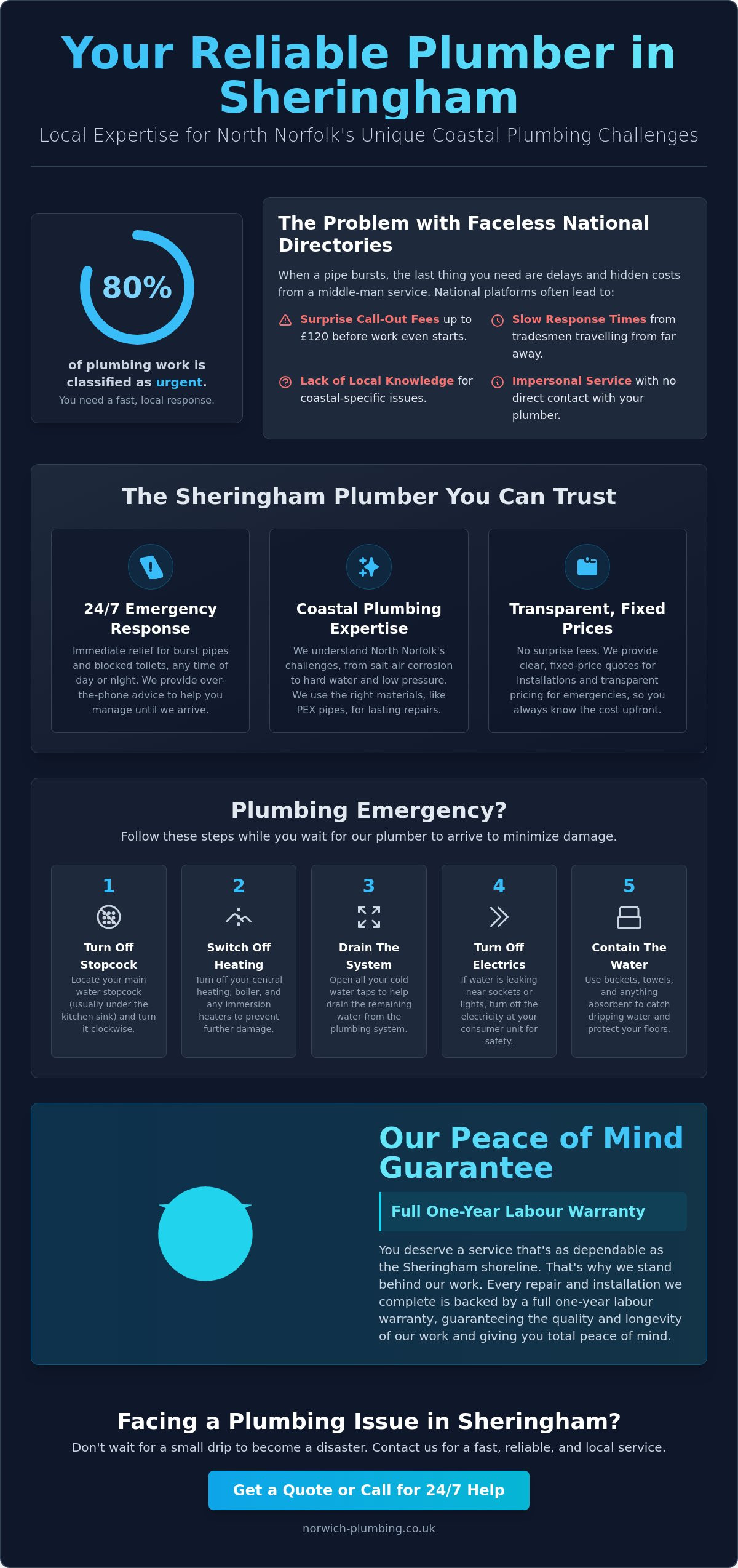 Plumber in Sheringham: Reliable Local Repairs & 24/7 Emergency Support
